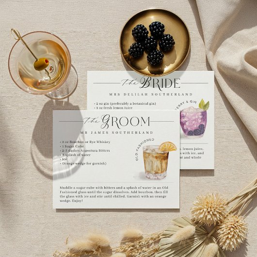 Brie & Groom Wasserfarbe Unterschrift Cocktail Rez