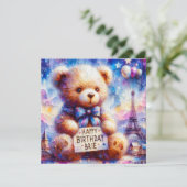 BRIE ~ Happy Birthday ~ Teddy Bear ~ (Stehend Vorderseite)