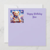 BRIE ~ Happy Birthday ~ Teddy Bear ~ (Rückseite)