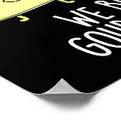 Brie hold bringen wir Gouda News Cheese Pun Dark B Poster (Ecke)