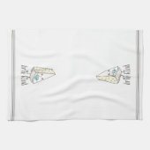 Brie Kind Niedlich Funny Cheese Pun Geschirrtuch (Horizontal)