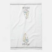 Brie Kind Niedlich Funny Cheese Pun Geschirrtuch (Vertikal)