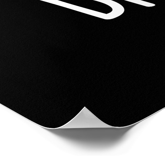 Brie Mine Funny Cheese Pun Dark BG Poster (Ecke)