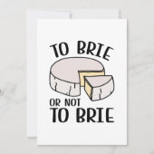 Brie oder nicht Brie Dankeskarte (Vorderseite)