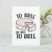 Brie oder nicht Brie Dankeskarte (Stehend Vorderseite)