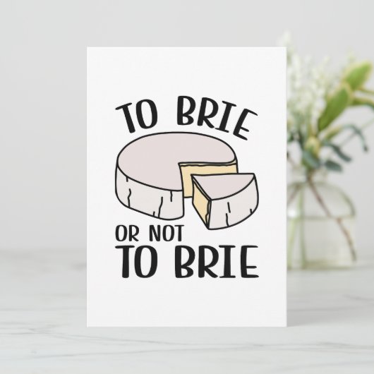 Brie oder nicht Brie Dankeskarte (Stehend Vorderseite)