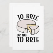 Brie oder nicht Brie Dankeskarte (Vorne/Hinten)