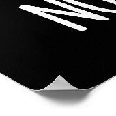 Brie oder nicht zu Brie Funny Cheese Pun Dark BG Poster (Ecke)