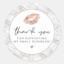 BRIE Rose Gold Lips and Marble Business Vielen Dan