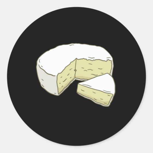 Brie Runder Aufkleber (Vorderseite)