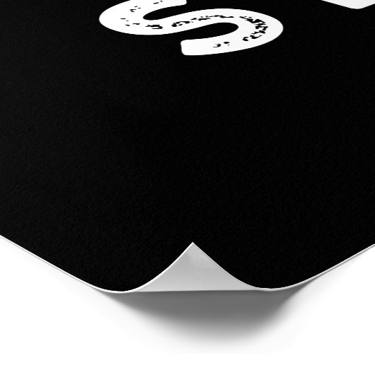 Brie Strong Funny Positive Cheese Pun Dark BG Poster (Ecke)