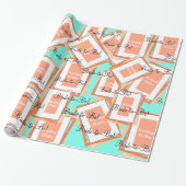 Brie to Be Cantaloupe Blue Geschenkpapier (Ungerollt)
