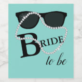 Brie to be Celebrate Diamond Tiara Party Weinetikett (Einzelnes Label)