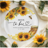 Brie to be Sunflower Brautparty Pappteller