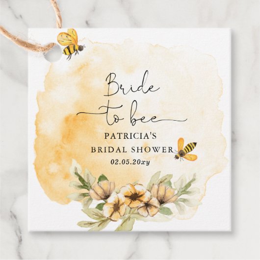 Brie to bee Honeybee Brautparty Geschenkanhänger (Vorderseite)
