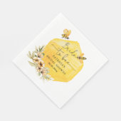 Brie to bee Honeybee Brautparty Serviette (Ecke)