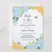 Brie to Bee Honeycomb Hydrangea Brautparty Einladung (Vorderseite)