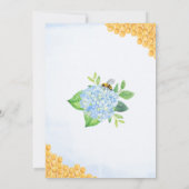 Brie to Bee Honeycomb Hydrangea Brautparty Einladung (Rückseite)