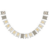 Brie to Bee - kariertes Schwarzweiß-Banner Wimpelkette (Alle)