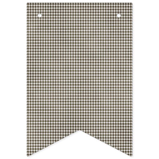 Brie to Bee - kariertes Schwarzweiß-Banner Wimpelkette (Zweite Fahne)