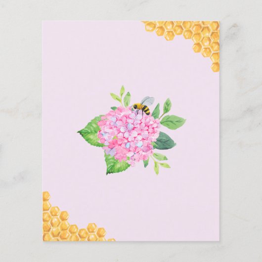 Brie to Bee Pink Hydrangea Brautparty laden (Rückseite)