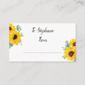 Brie to bee Sunflower Honeycomb Display Dusche Begleitkarte (Rückseite)