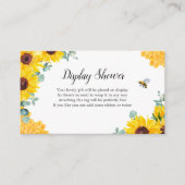 Brie to bee Sunflower Honeycomb Display Dusche Begleitkarte (Vorderseite)