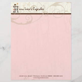 Brief A Cupcake Business Letterhead Briefbogen