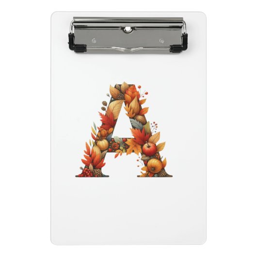 Brief A Herbst Mini Klemmbrett (Vorderseite)