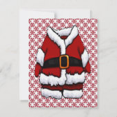 Brief an den Weihnachtsmann Custom an den Nordpol Mitteilungskarte (Rückseite)