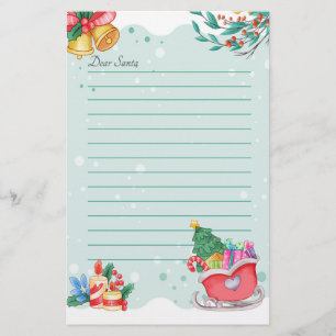 Brief an den Weihnachtsmann Feiertag Briefpapier