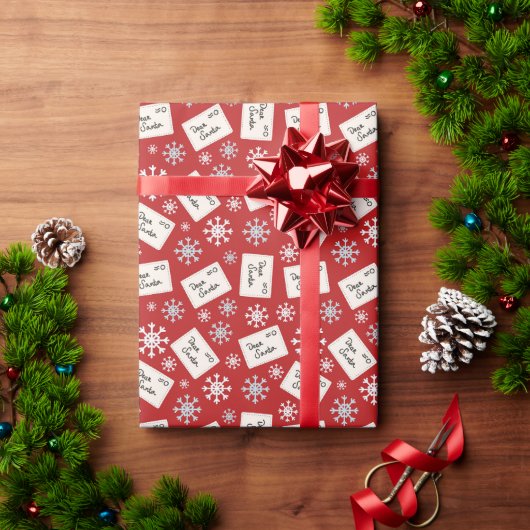 Brief an den Weihnachtsmann Feiertag Geschenkpapier (Feiertagsgeschenk)