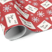 Brief an den Weihnachtsmann Feiertag Geschenkpapier (Rolleneckpunkt)