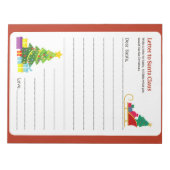 Brief an den Weihnachtsmann - Feiertagsaktivitätss Notizblock (Vorderseite)