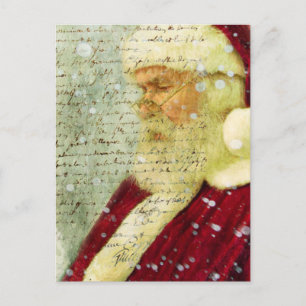 Brief an den Weihnachtsmann Feiertagspostkarte