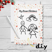 Brief an den Weihnachtsmann für Kinder Weihnachten Einladung