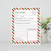 Brief an den Weihnachtsmann, liebe Weihnachtskinde (Stehend Vorderseite)