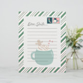 Brief an den Weihnachtsmann mit süßen Leckereien G (Stehend Vorderseite)