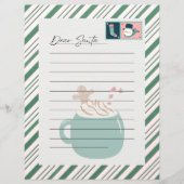 Brief an den Weihnachtsmann mit süßen Leckereien G (Vorderseite)