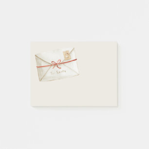 Brief an den Weihnachtsmann Rot Weiß Streifen Weih Post-it Klebezettel