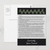 Brief an die Bibel-Stoßfänger Postkarte (Vorne/Hinten)