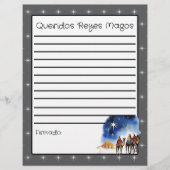 Brief an die Drei Weisen Grau + Farbseite (Vorderseite)