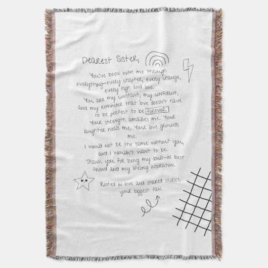 Brief an die Schwester Decke (Vorderseite Vertikal)