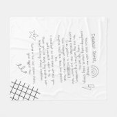 Brief an die Schwester Fleecedecke (Vorderseite (Horizontal))