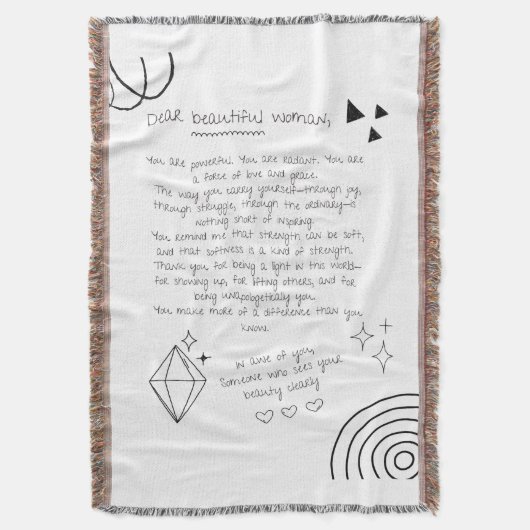 Brief an eine schöne Frau Decke (Vorderseite Vertikal)