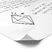 Brief an eine schöne Frau Poster (Ecke)