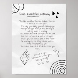Brief an eine schöne Frau Poster