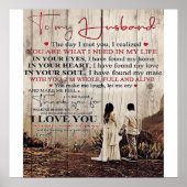 Brief an ihn | Cool zu meinem Geschenk meines Ehem Poster (Vorne)