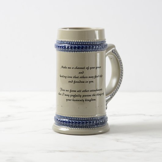 „Brief an Jesus“ Mug Stein Bierglas (VorderseiteRechts)