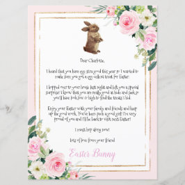 Brief an Kind aus dem Osterhasen Einladung